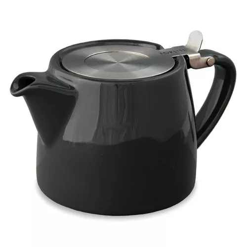 For Life Stump Tea Pot - Black 18oz - Coffee Supplies